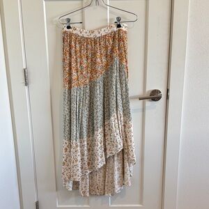 AE Floral Patchwork Maxi Skirt